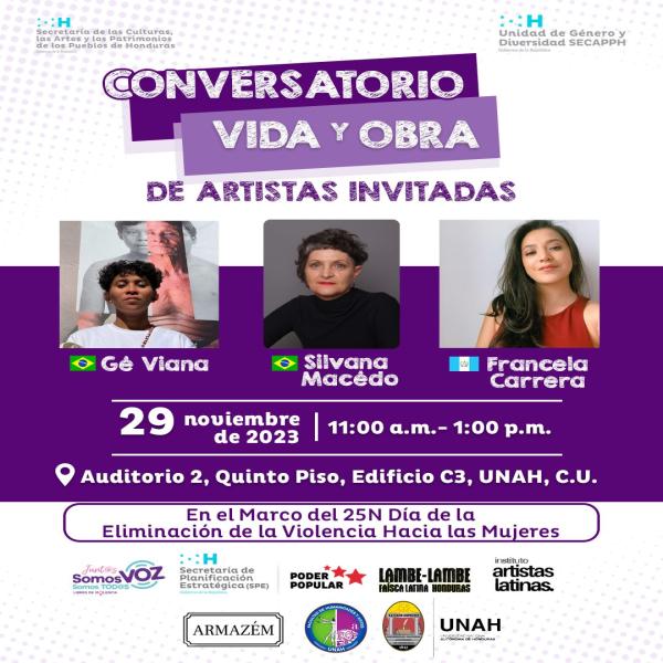 Descubre el mundo del Lambe con nosotras: Conversatorio que resalta el impacto de las talentosas artistas latinoamericanas en Brasil y Guatemala