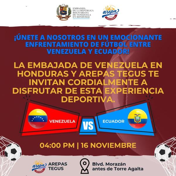 Enfrentamiento deportivo entre Venezuela y Ecuador  