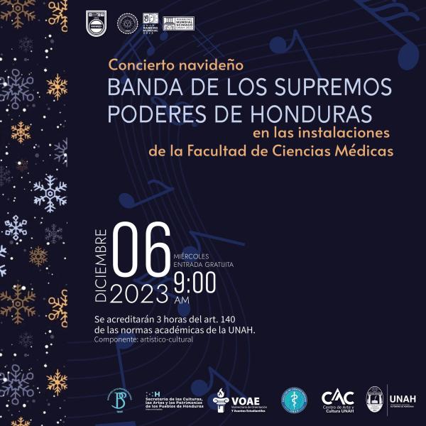 Concierto de gala navideño a cargo de la Banda de los Supremos Poderes
