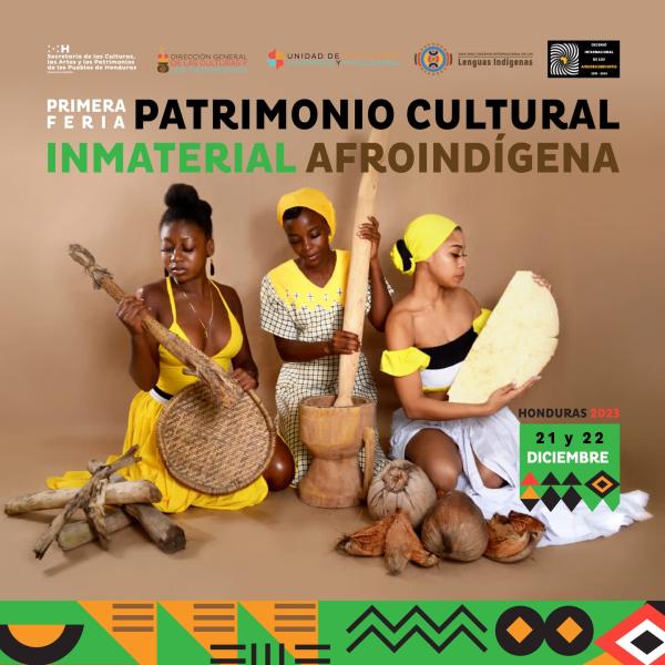 Primera feria "Patrimonio Cultural Inmaterial Afroindígena Honduras 2023” 