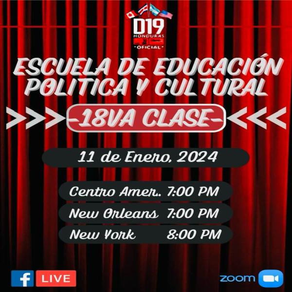 Escuela de Educación Política y Cultural. D19: Libre, USA-Canada y Costa Rica