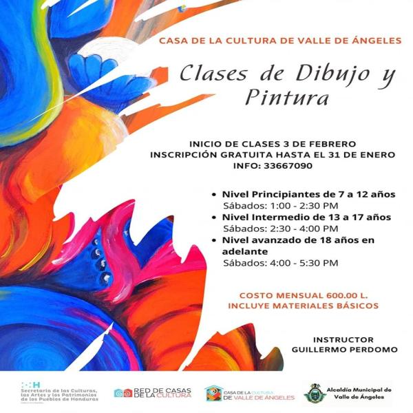 Inscripciones abiertas para las clases de pintura y dibujo 