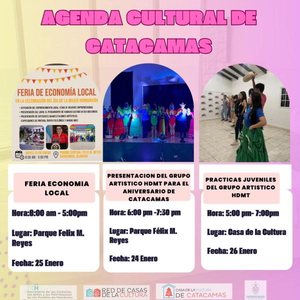 Agenda semanal Casa de la Cultura de Catacamas