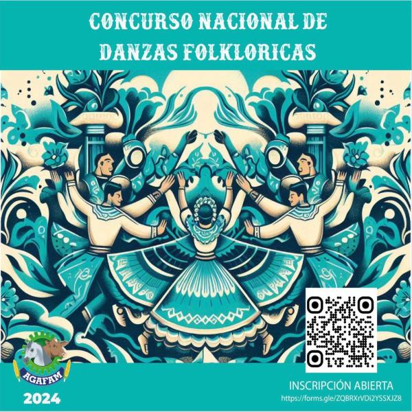 Concurso nacional de danzas folkloricas en la Feria AGAFAM 2024 