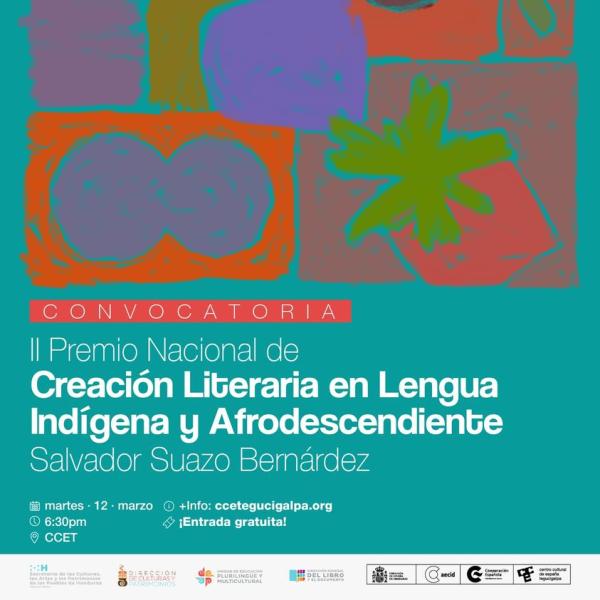 Presentación del II Premio Nacional de Creación Literaria en Lengua Indígena y Afrodescendiente "Salvador Suazo Bernárdez"