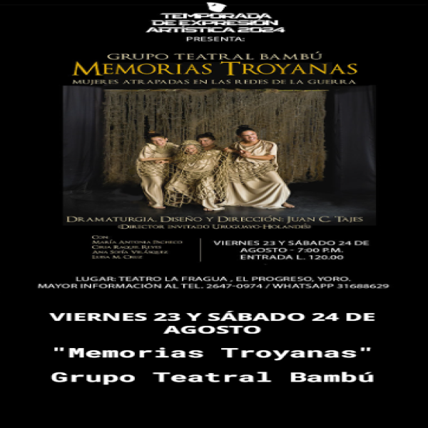 Presentación de la obra: Memorias Troyanas 