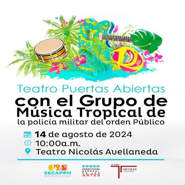  Presentación del grupo de música tropical de la Policía Militar de Orden Público
