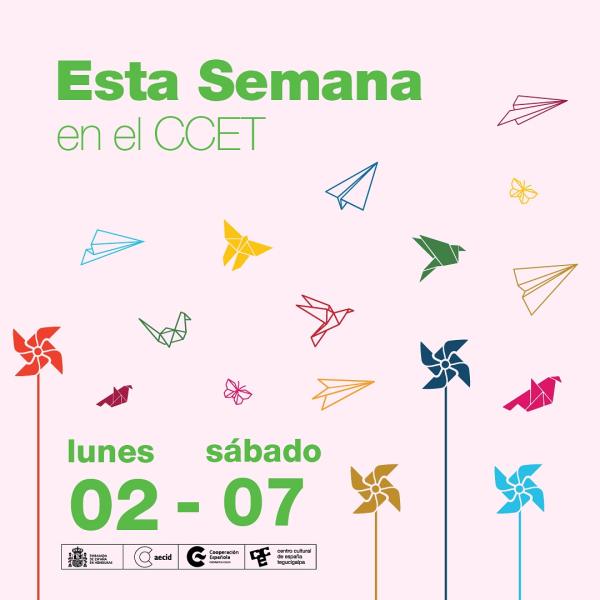 Agendá tu semana ya en el CCET – 02-07 septiembre 