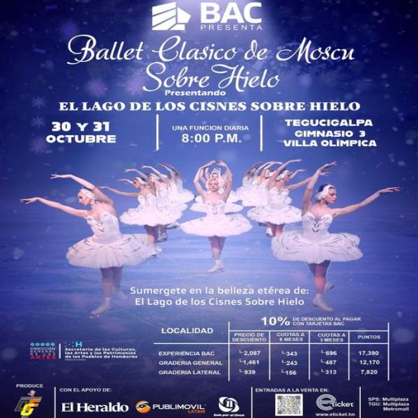 El Ballet Clásico de Moscú sobre Hielo llega a Tegucigalpa con “El Lago de los Cisnes”