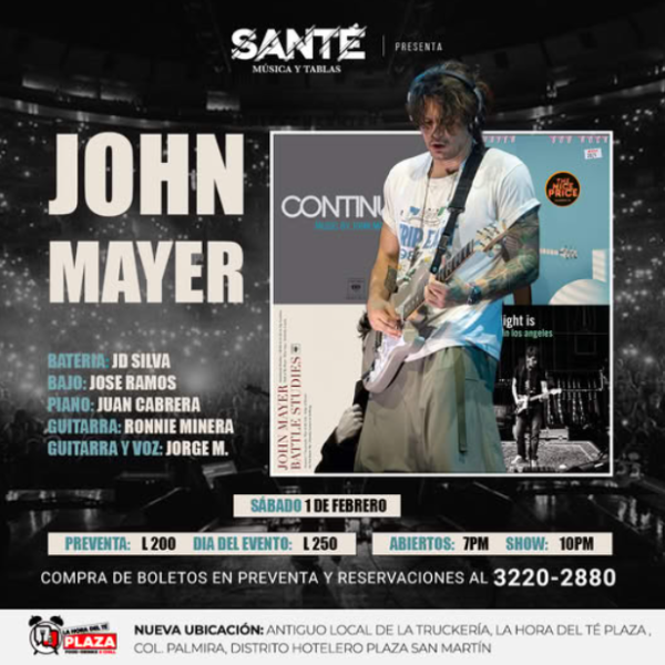 Disfrutemos de una noche mágica con las melodías y liricas de John Mayer