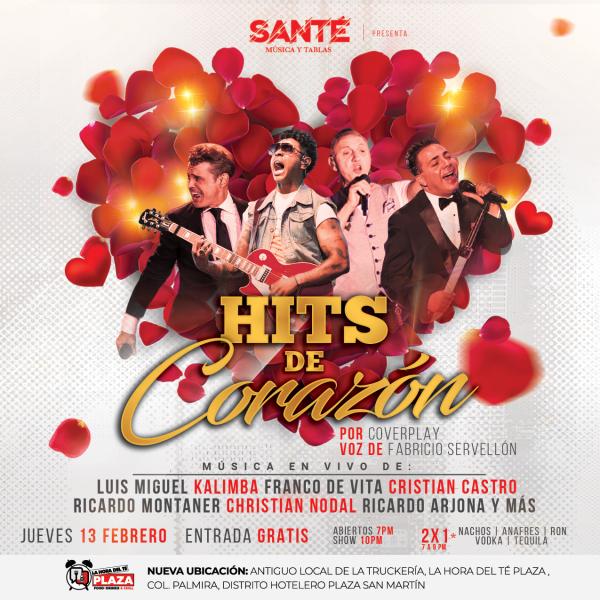 Jueves de pre valentines con los hits de corazón 