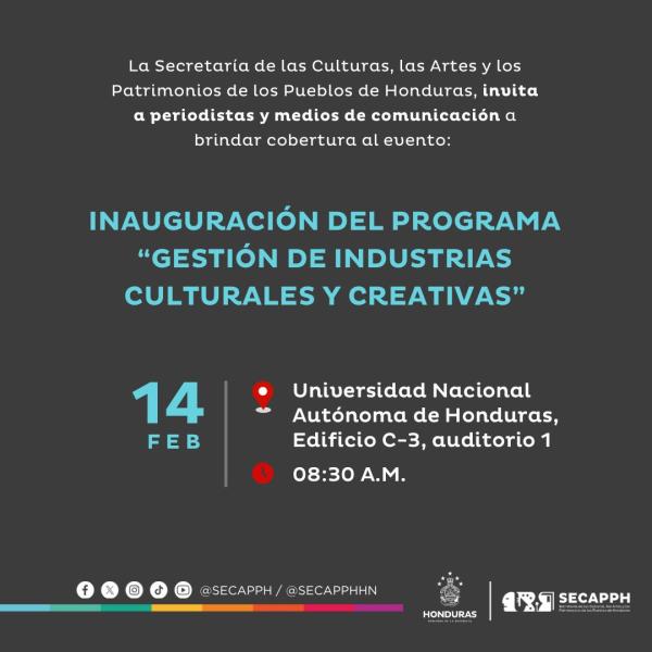 Inauguración del programa "Gestión de Industrias Culturales y Creativas"