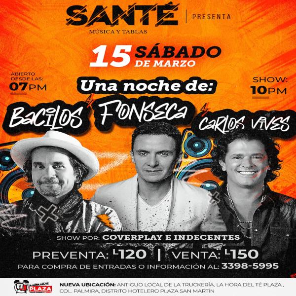 Una noche de Bacilos, Fonseca y Carlos Vives 