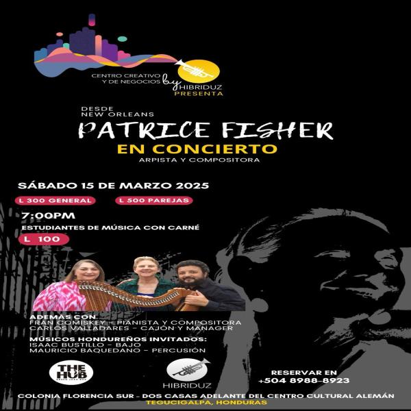 Patrice Fisher en concierto 