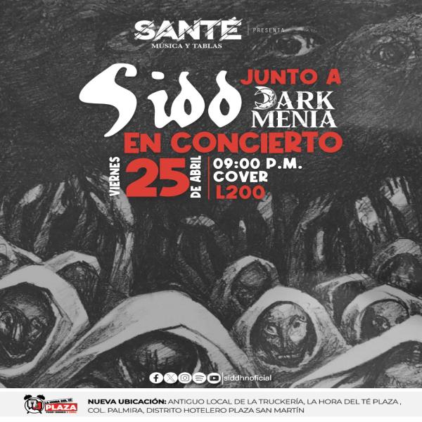 Sidd junto a Darkmania en Concierto 