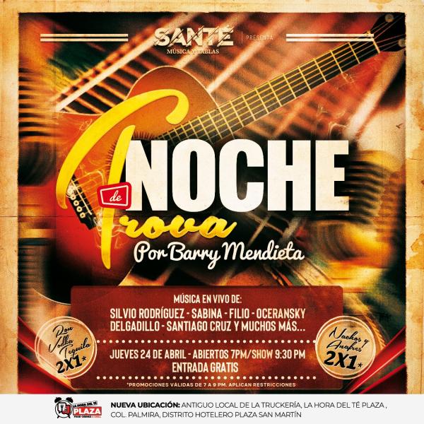 Noche de trova con Barry Mendieta