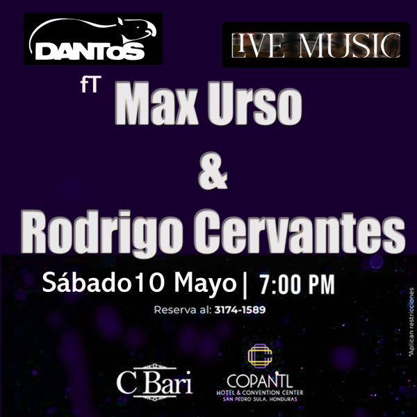 Dantos Ft Max Urso y Rodrigo Cervantes en Concierto