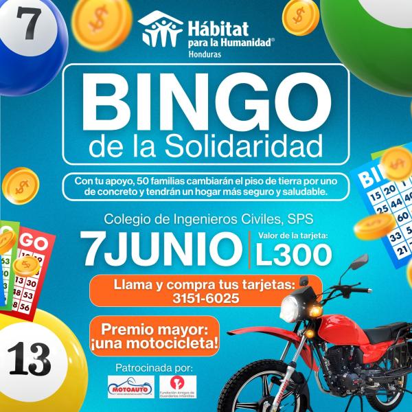 Hábitat para la Humanidad: Bingo de la Solidaridad 