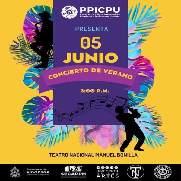 EL Programa Piloto Integral de Combate a la pobreza Urbana PPICPU les invita a disfrutar del "Concierto de Verano"