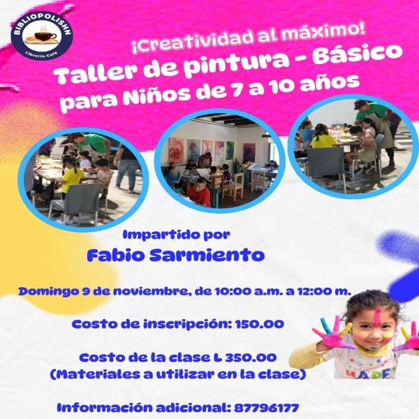 Taller de pintura – básico para niños 